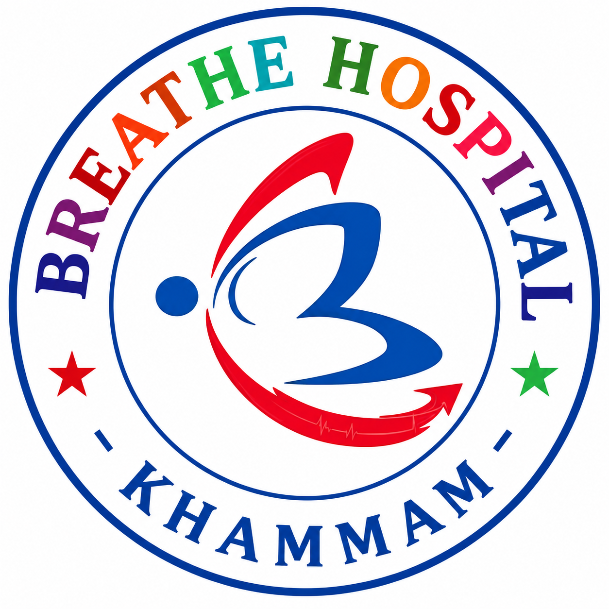 Breathe Hospital Round Logo with Text